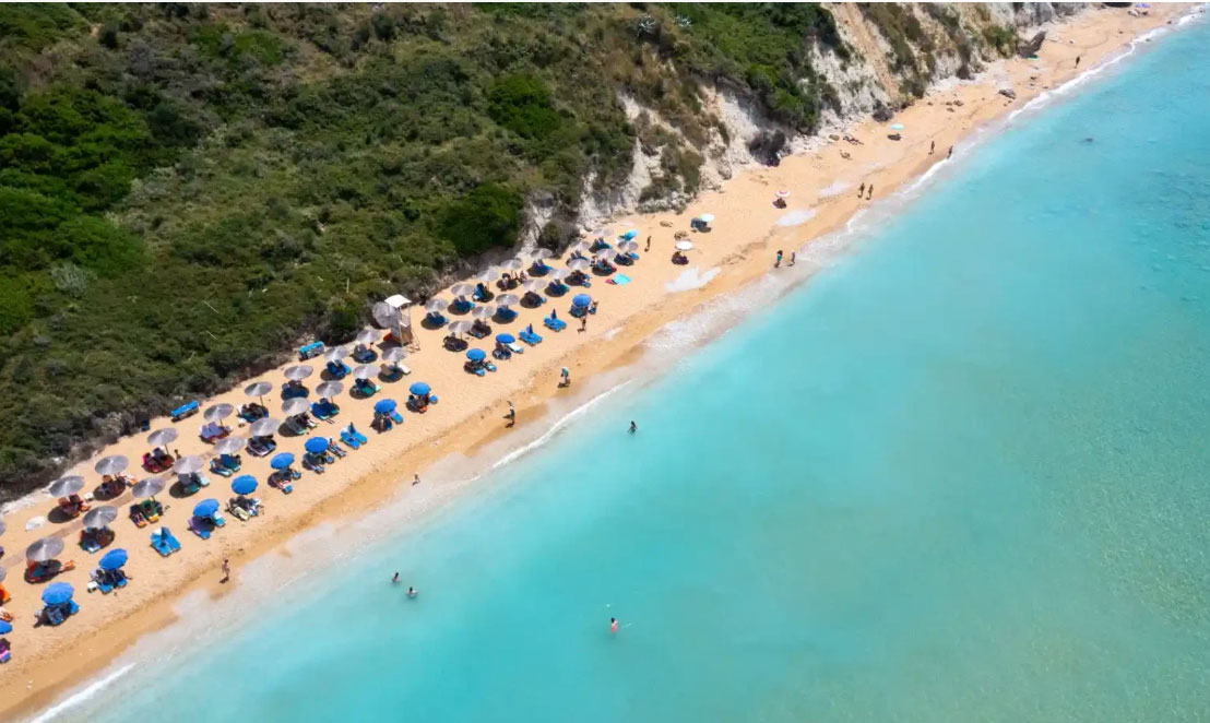 Avithos Beach Kefalonia | Golden Sandy Beach Near Argostoli